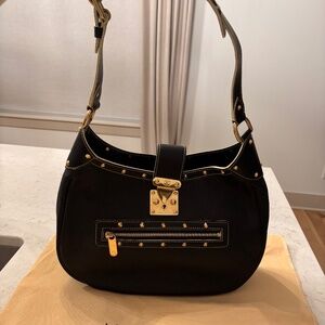 Louis Vuitton Black Suhali Leather L'Affriolant Bag